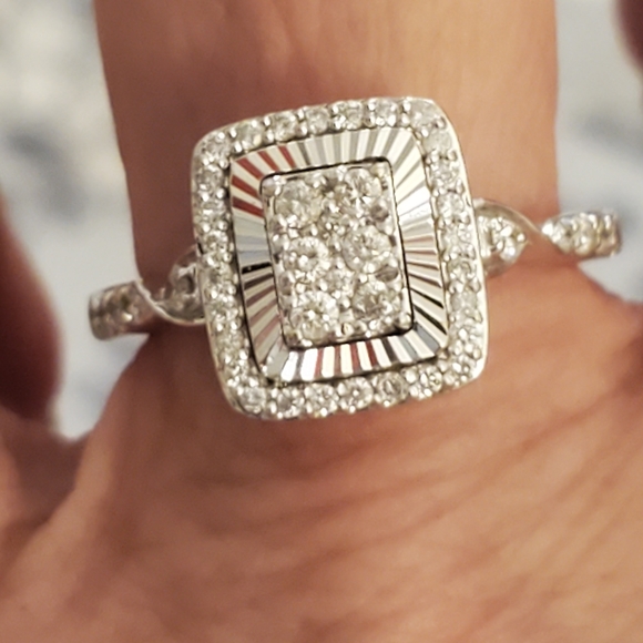 10k wg diamond wedding set - Picture 10 of 13